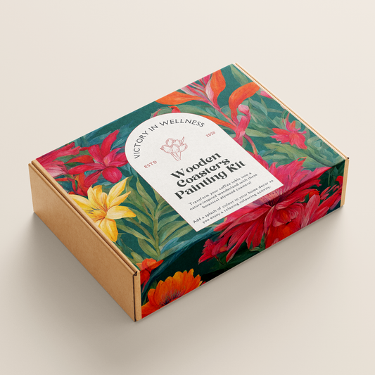 Botanical Plywood Colouring Coasters — photo 2
