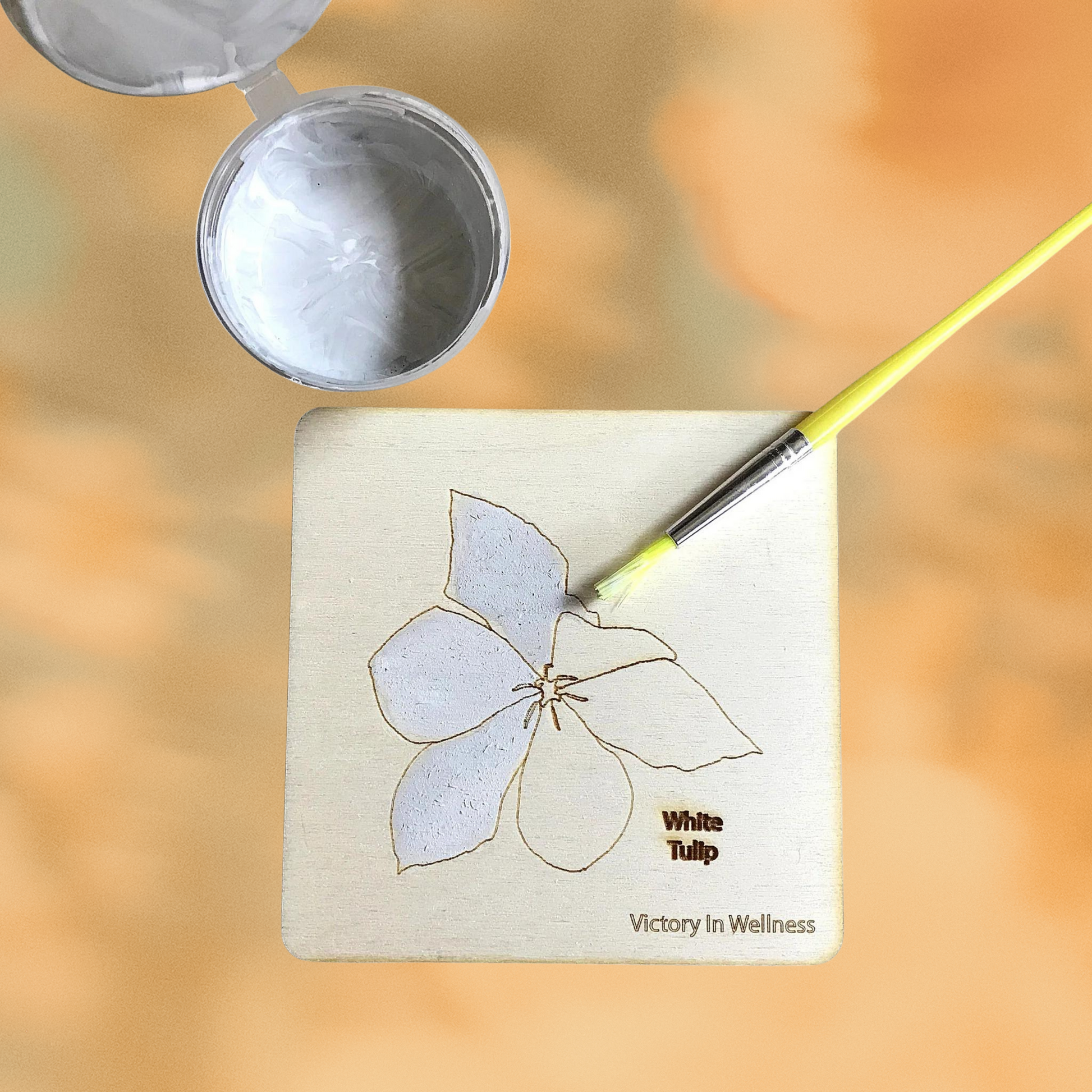 Botanical Plywood Colouring Coasters — photo 5