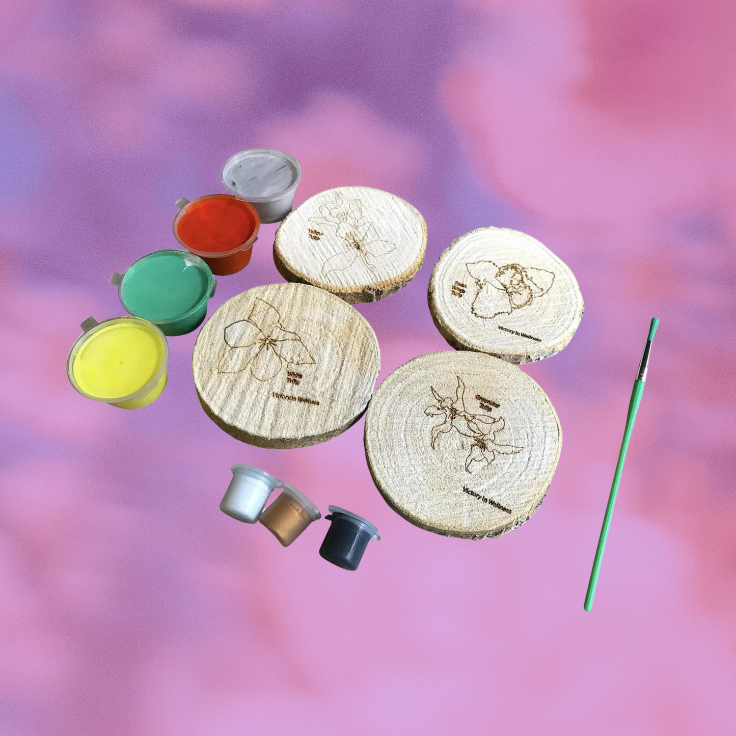 Botanical Willow Colouring Coasters — photo 4