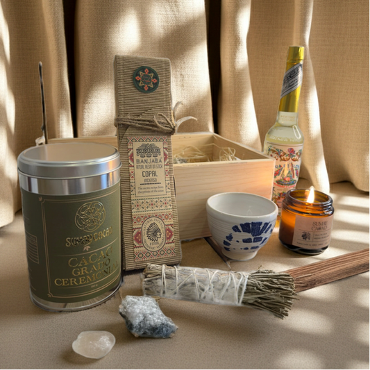 Kit Ritual Completo de Cacao Ceremonial – Caja Premium de Madera-0