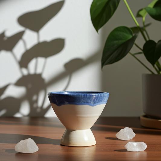 Handmade Ceramic Copal Burner – Artisan Incense Holder for Rituals & Meditation