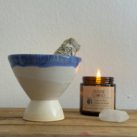 Handmade Ceramic Copal Burner – Artisan Incense Holder for Rituals & Meditation — photo 2