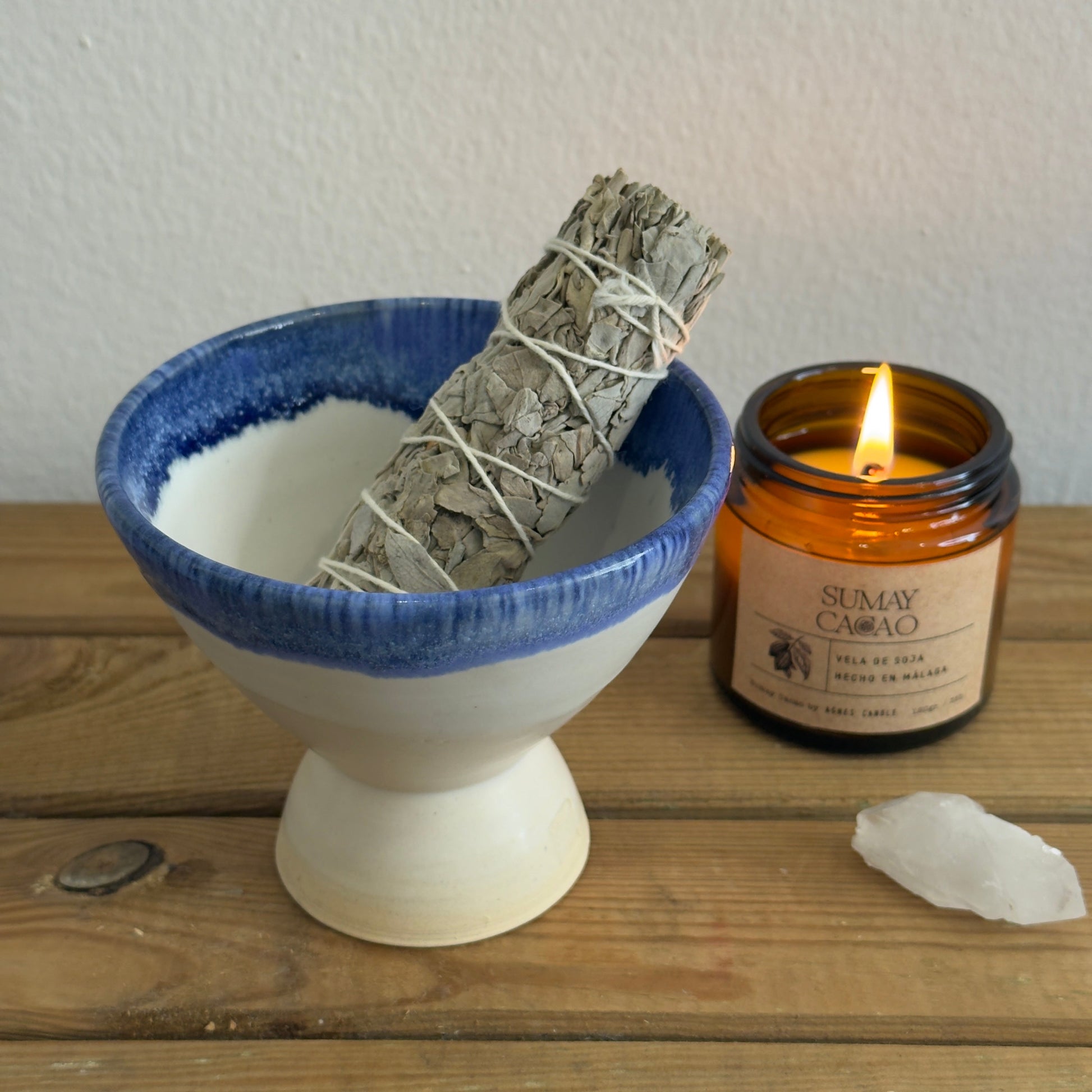 Handmade Ceramic Copal Burner – Artisan Incense Holder for Rituals & Meditation — photo 4