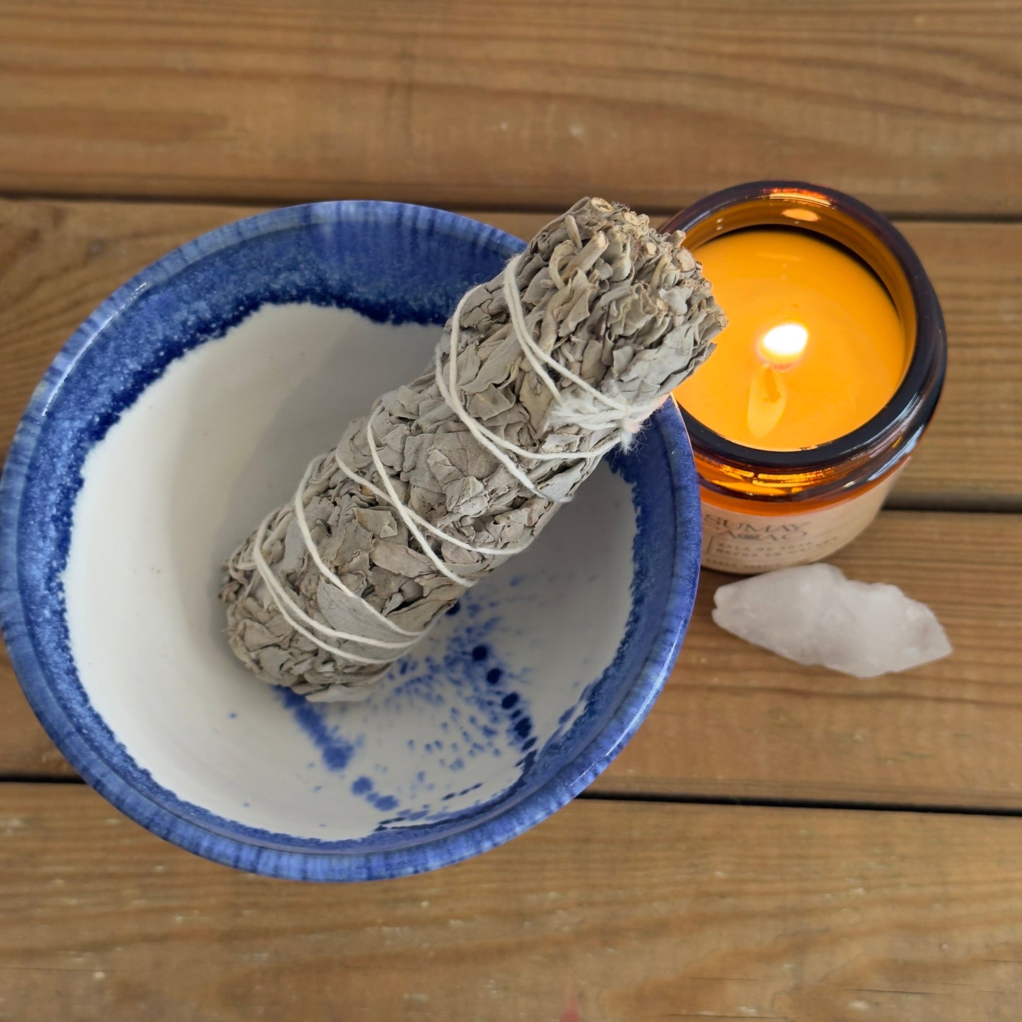 Handmade Ceramic Copal Burner – Artisan Incense Holder for Rituals & Meditation — photo 3