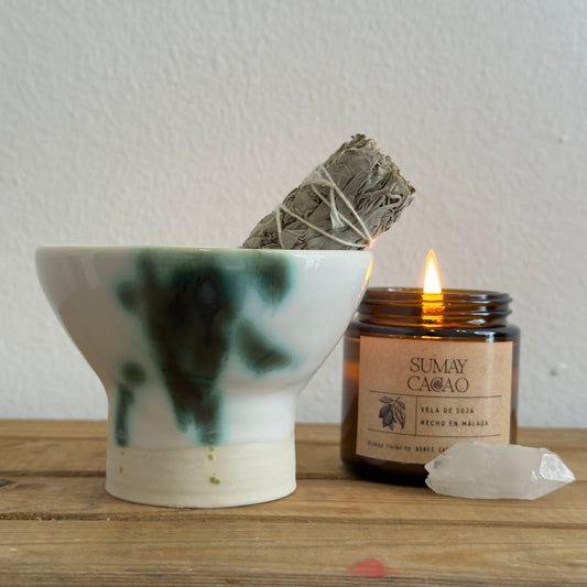 Copalera Artesanal de Porcelana – Hecha a Mano por Isa Boyd-1