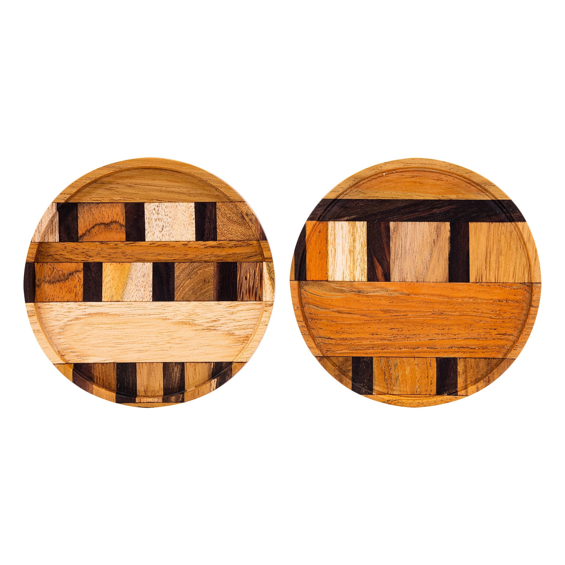 Unique Handmade End Grain Wooden Coasters (Set of 2 or 4) — photo 3