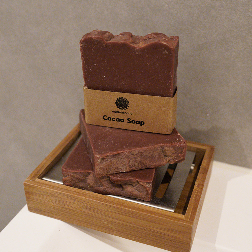 Goat Hair Bath Glove with  Cacao Soap — photo 2