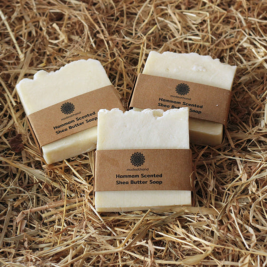 Handmade Shea Butter Soap Set – Natural Hammam Scent Soap Bars