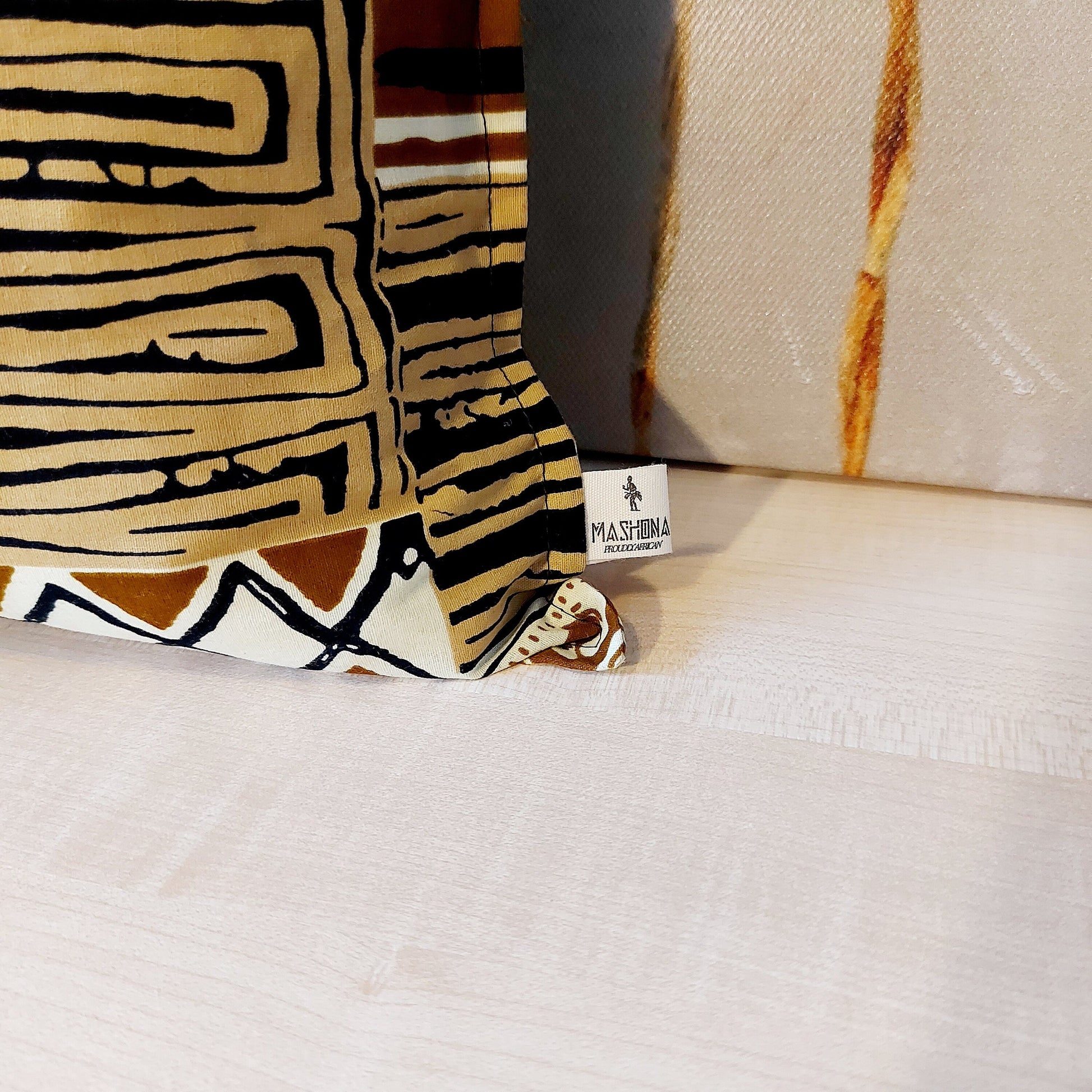 Set of 2 | 4 Cushion Covers | 40x40cm | 100% Cotton Wax Ankara Fabric-4